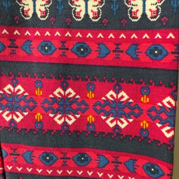 Carter's Lightweight Fleece Snowflake Butterfly Fair Isle Two Piece Set - Picture 5 of 6